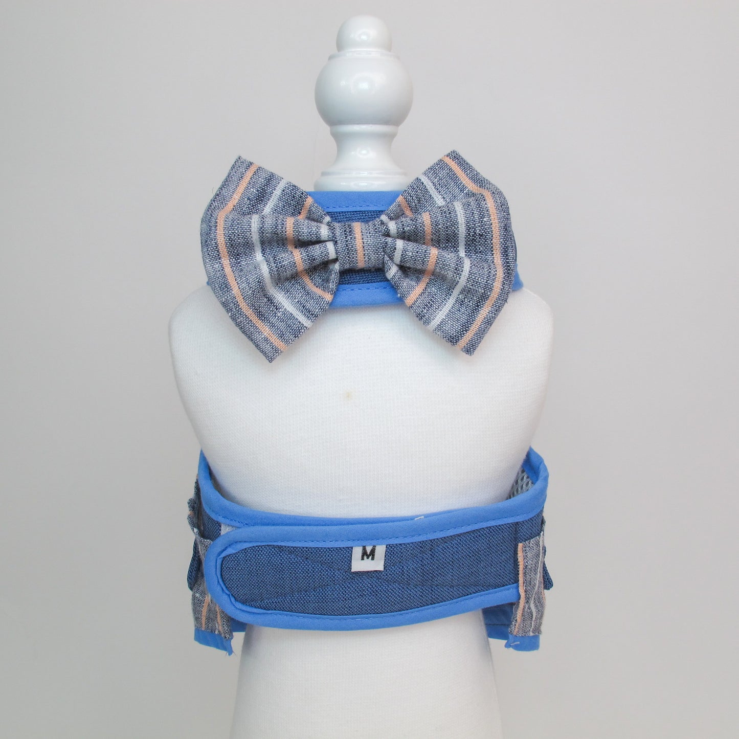 Glitter Pooch Harness ชุดรัดอก สายจูง เสื้อผ้า สุนัข, หมา, แมว, สัตว์เลี้ยง พร้อม สายจูง รุ่น Earl Navy