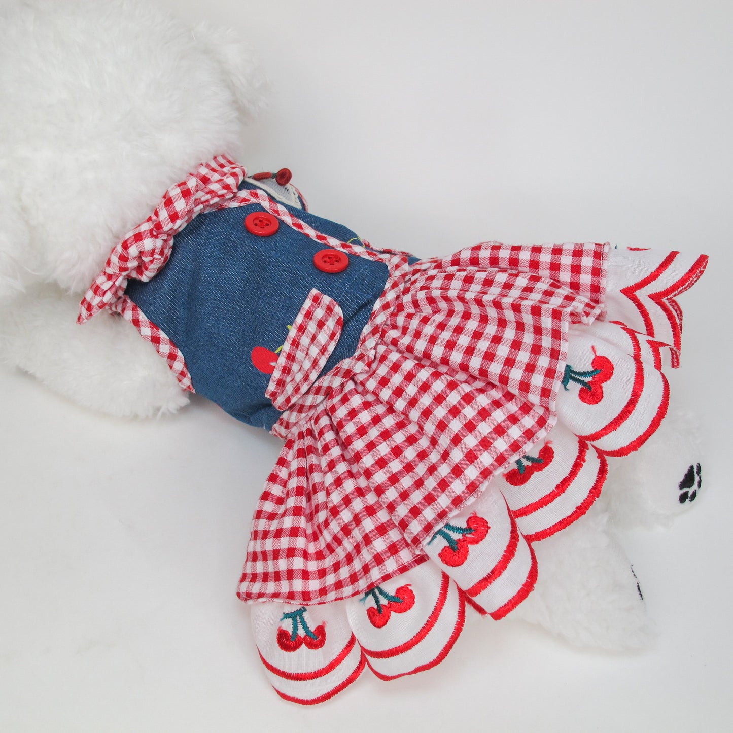 Animal-Go-Round เสื้อผ้าเครื่องแต่งกาย สัตว์เลี้ยง, หมา, แมว, สุนัข รุ่น Vintage Cherry Love-Dress