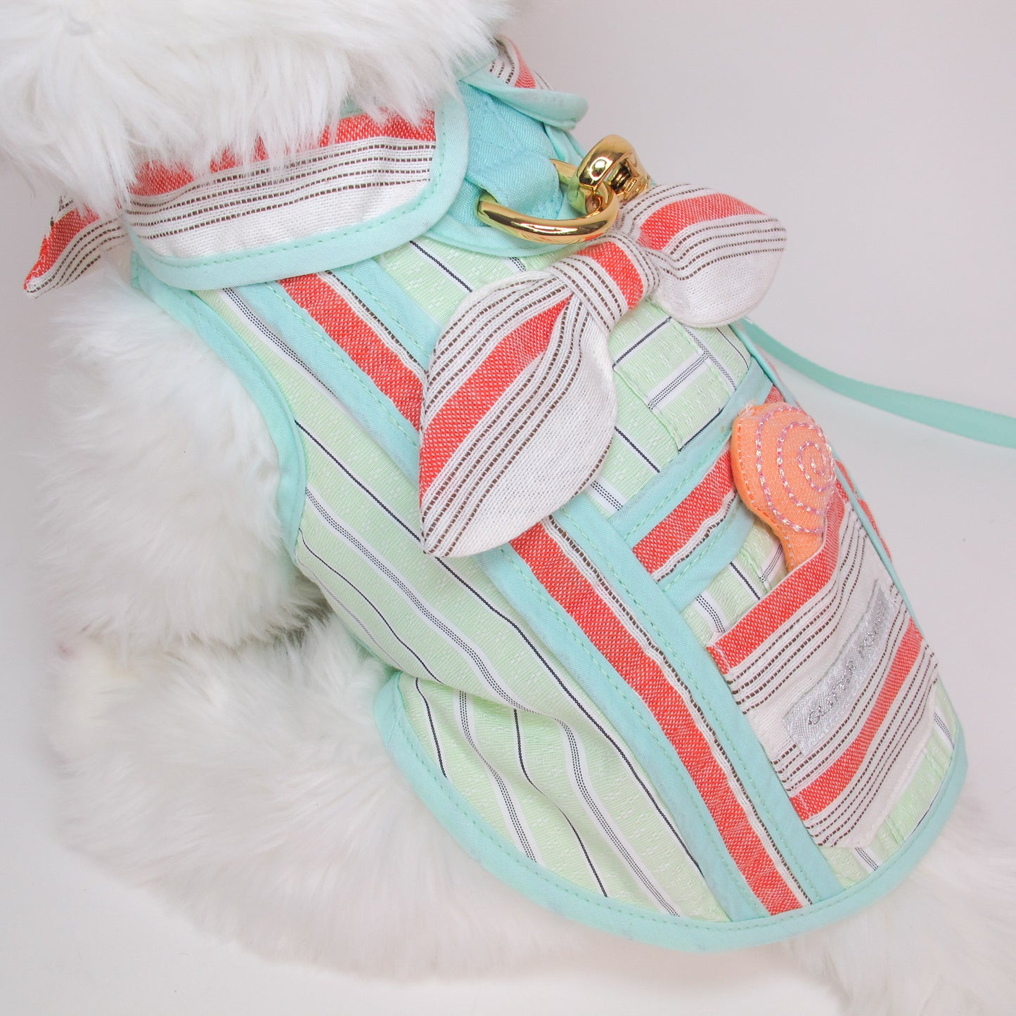 Glitter Pooch Harness ชุดรัดอก สายจูง เสื้อผ้า สุนัข, หมา, แมว, สัตว์เลี้ยง พร้อม สายจูง รุ่น GP0254