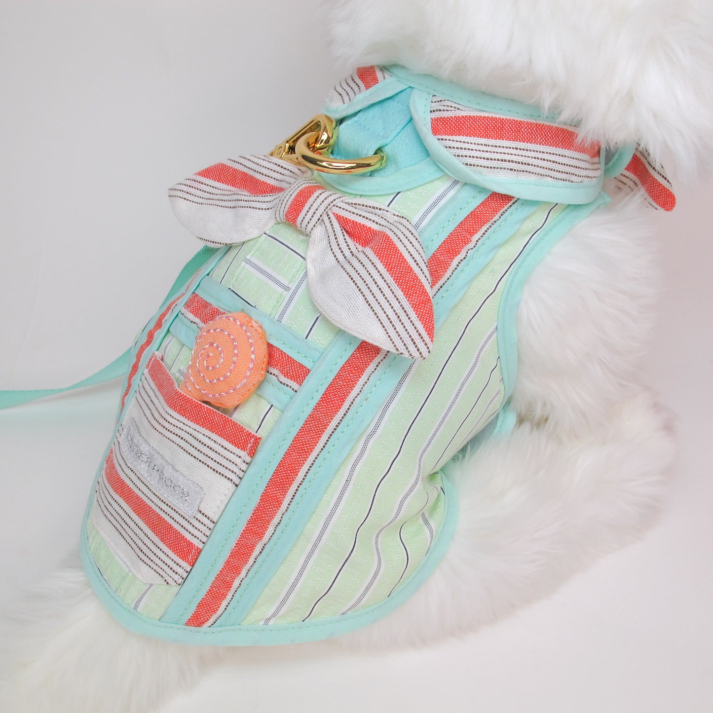 Glitter Pooch Harness ชุดรัดอก สายจูง เสื้อผ้า สุนัข, หมา, แมว, สัตว์เลี้ยง พร้อม สายจูง รุ่น GP0254