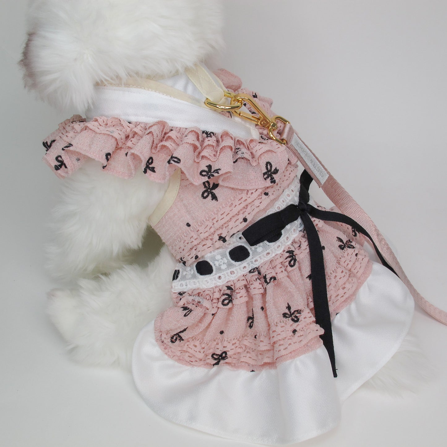 Glitter Pooch Harness ชุดรัดอก สายจูง เสื้อผ้า สุนัข, หมา, แมว, สัตว์เลี้ยง พร้อม สายจูง รุ่น GP0248