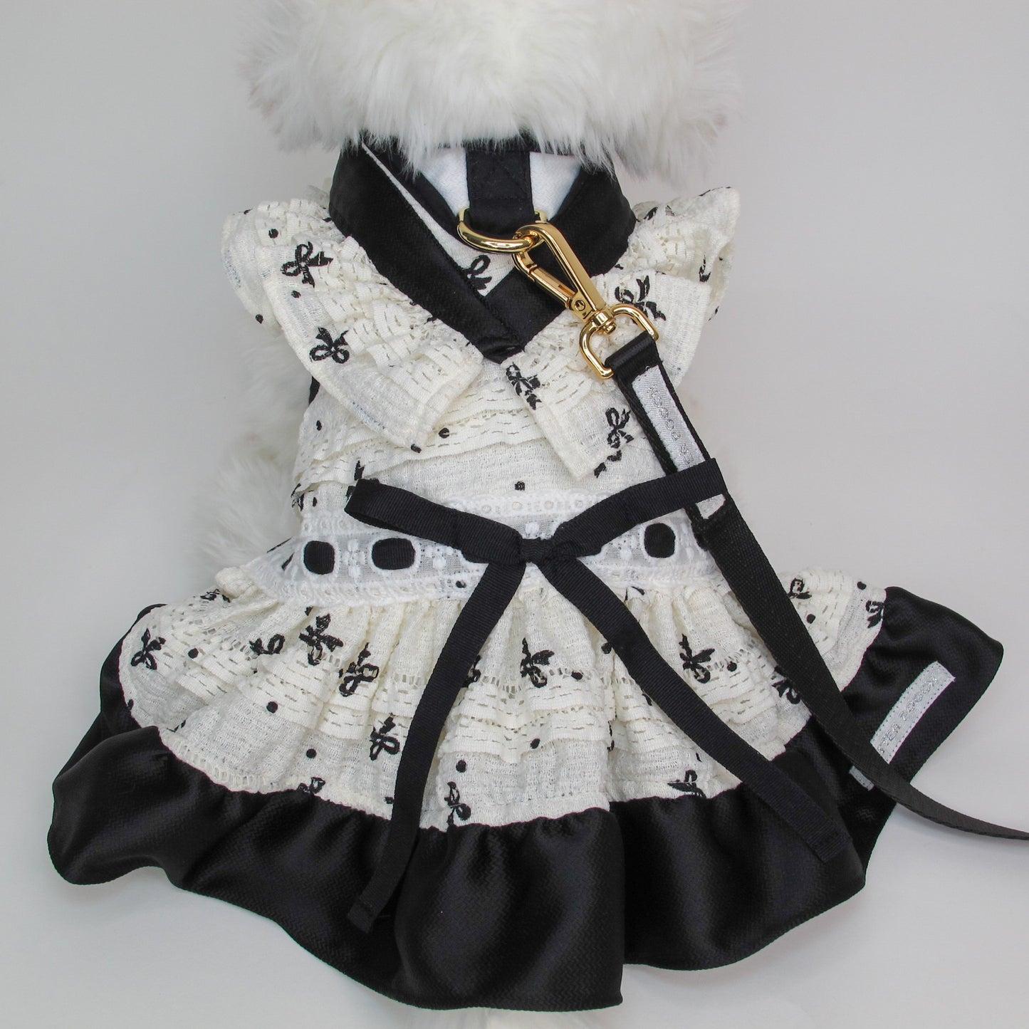 Glitter Pooch Harness ชุดรัดอก สายจูง เสื้อผ้า สุนัข, หมา, แมว, สัตว์เลี้ยง พร้อม สายจูง รุ่น GP0249