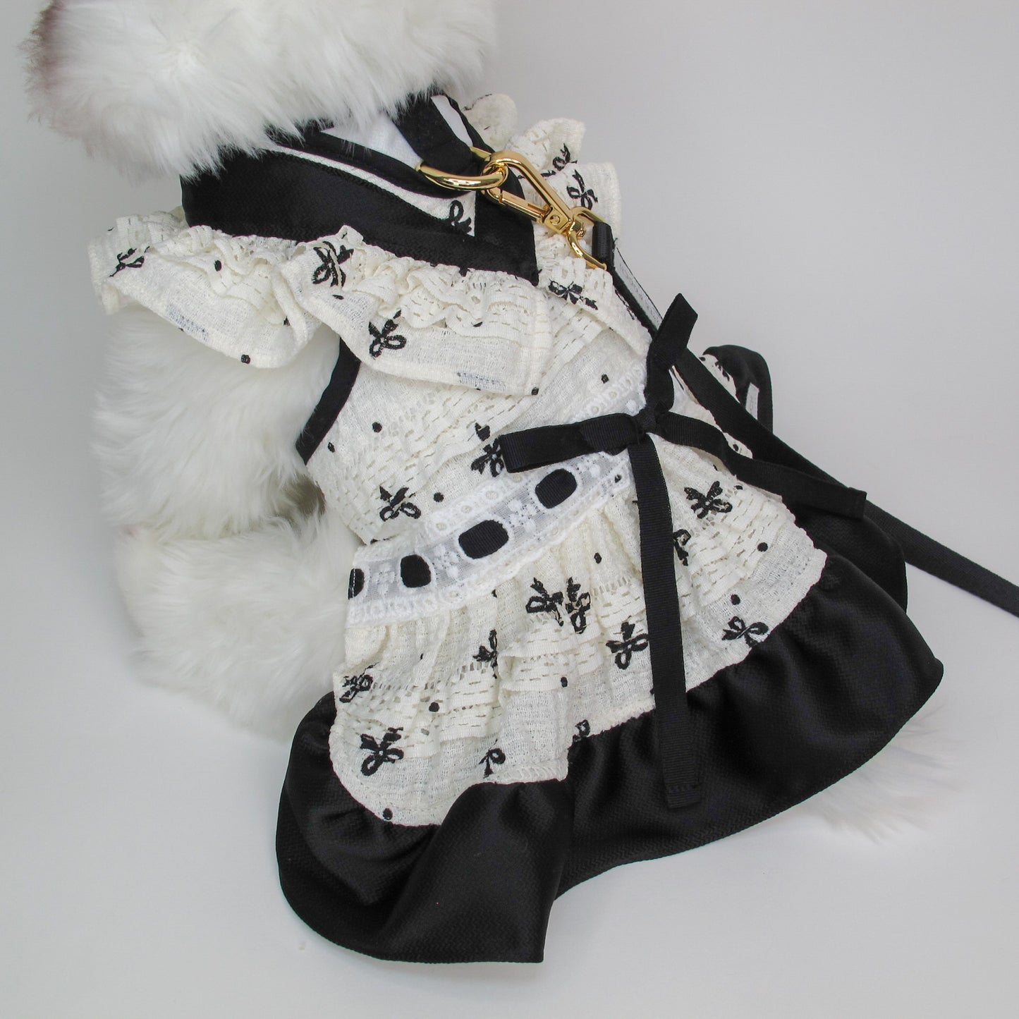 Glitter Pooch Harness ชุดรัดอก สายจูง เสื้อผ้า สุนัข, หมา, แมว, สัตว์เลี้ยง พร้อม สายจูง รุ่น GP0249