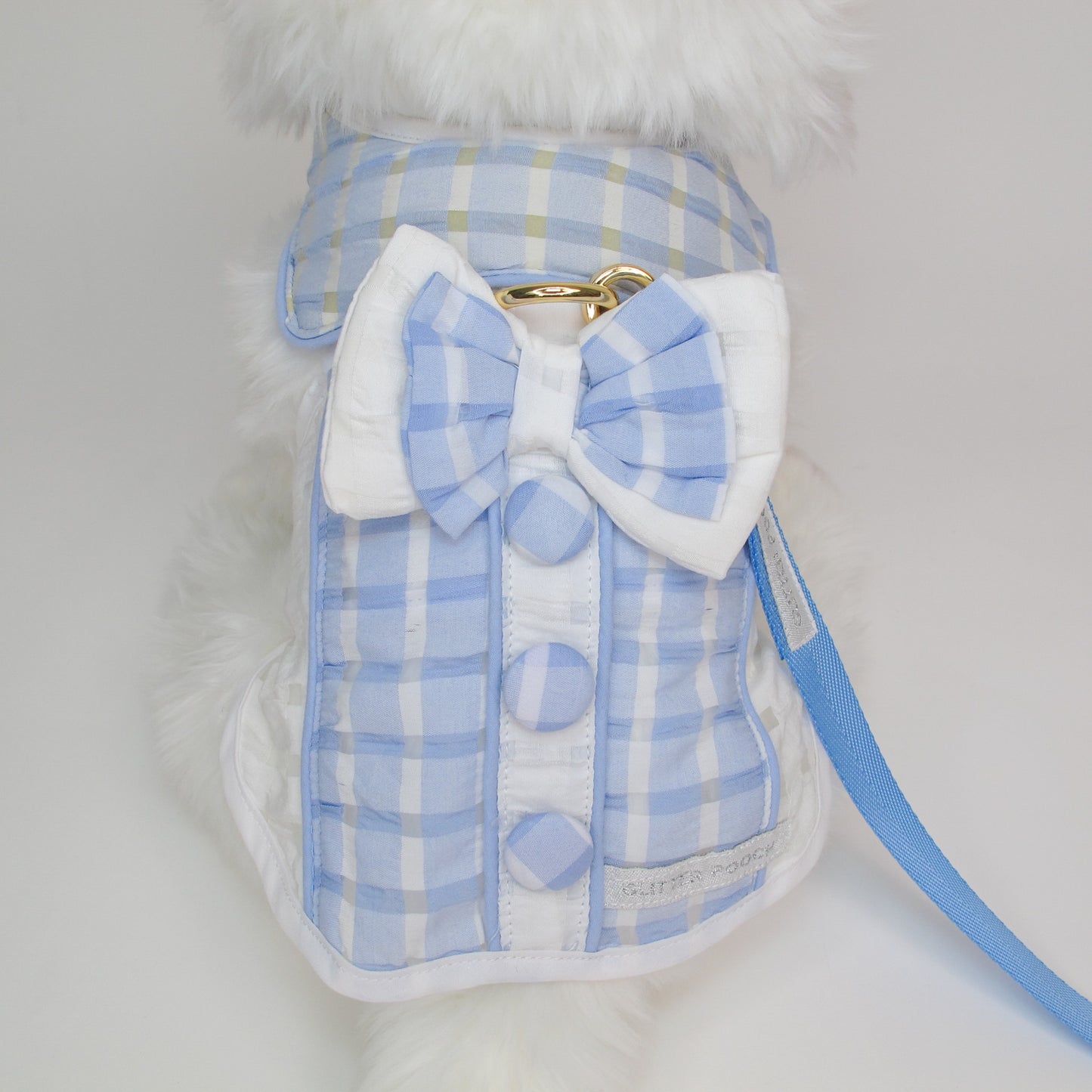 Glitter Pooch Harness ชุดรัดอก สายจูง เสื้อผ้า สุนัข, หมา, แมว, สัตว์เลี้ยง พร้อม สายจูง รุ่น GP0244