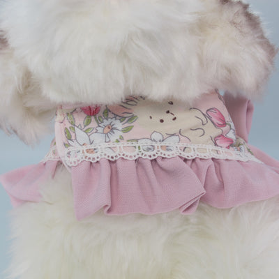 Glitter Pooch Harness ชุดรัดอก สายจูง เสื้อผ้า สุนัข, หมา, แมว, สัตว์เลี้ยง พร้อม สายจูง รุ่น Celinebun Dressy