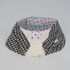 Cotton Tail ปลอกคอและผ้าคลุมไหล่ สัตว์เลี้ยง, หมา, แมว, สุนัข รุ่น Gentlepaw Houndstooth Tie - B/W