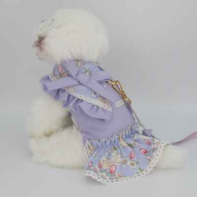 Glitter Pooch Harness ชุดรัดอก สายจูง เสื้อผ้า สุนัข, หมา, แมว, สัตว์เลี้ยง พร้อม สายจูง รุ่น Cocobun Dressy