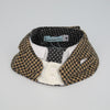 Cotton Tail ปลอกคอและผ้าคลุมไหล่ สัตว์เลี้ยง, หมา, แมว, สุนัข รุ่น Gentlepaw Houndstooth Tie - Brown