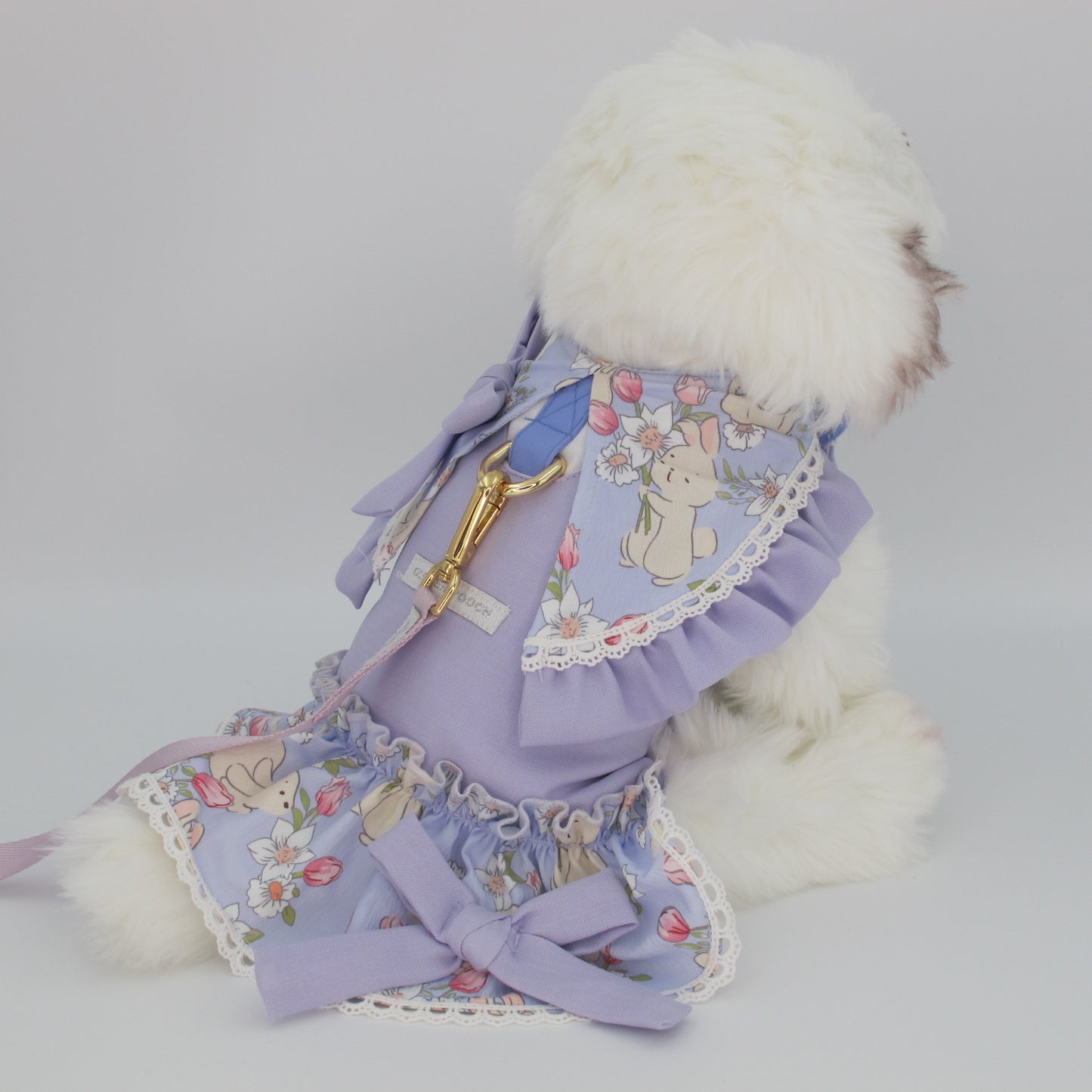 Glitter Pooch Harness ชุดรัดอก สายจูง เสื้อผ้า สุนัข, หมา, แมว, สัตว์เลี้ยง พร้อม สายจูง รุ่น Cocobun Dressy