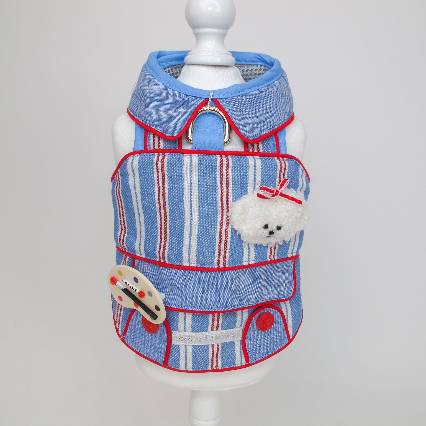 Glitter Pooch Harness ชุดรัดอก สายจูง เสื้อผ้า สุนัข, หมา, แมว, สัตว์เลี้ยง พร้อม สายจูง รุ่น The Countryside Atelier-Boy