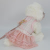 Glitter Pooch Harness ชุดรัดอก สายจูง เสื้อผ้า สุนัข, หมา, แมว, สัตว์เลี้ยง พร้อม สายจูง รุ่น BOWnebelle Charmy - Rose