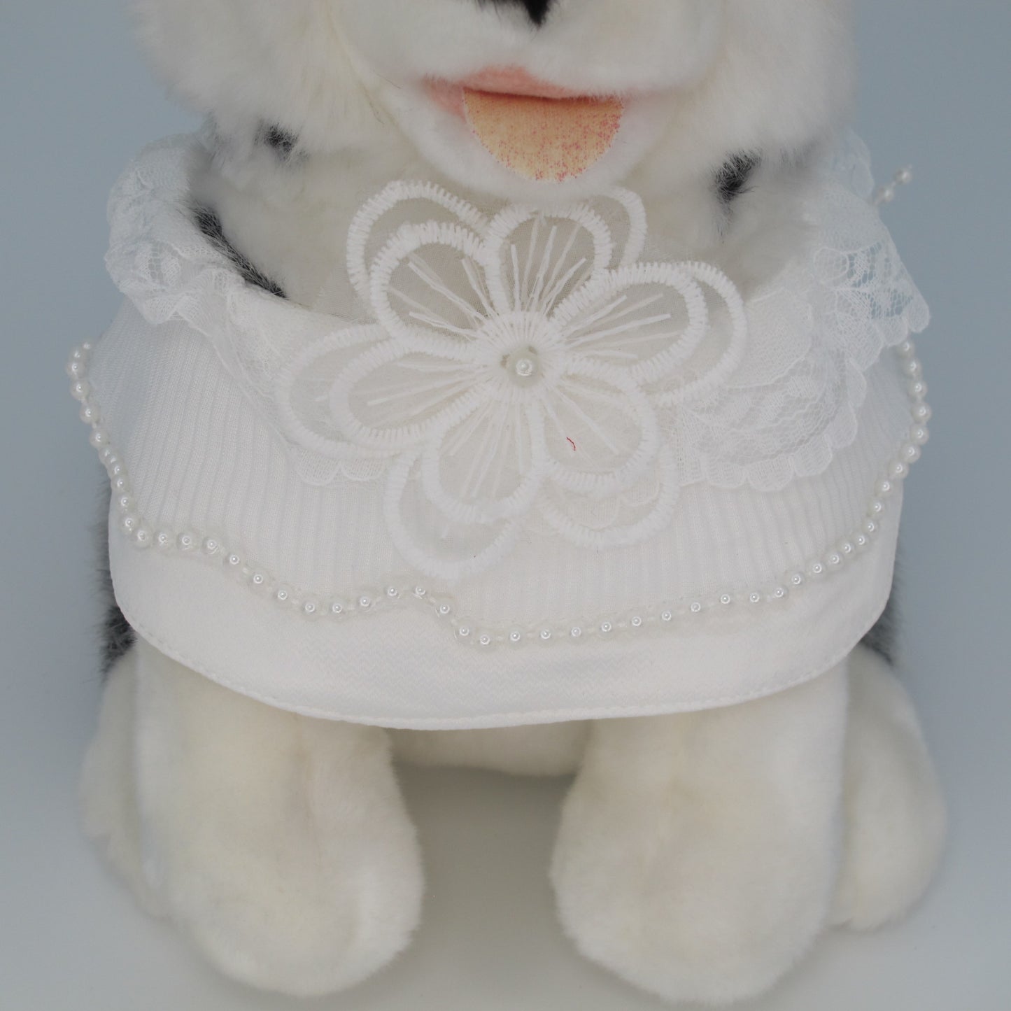 Cotton Tail ปลอกคอและผ้าคลุมไหล่ สัตว์เลี้ยง, หมา, แมว, สุนัข รุ่น Bride in White