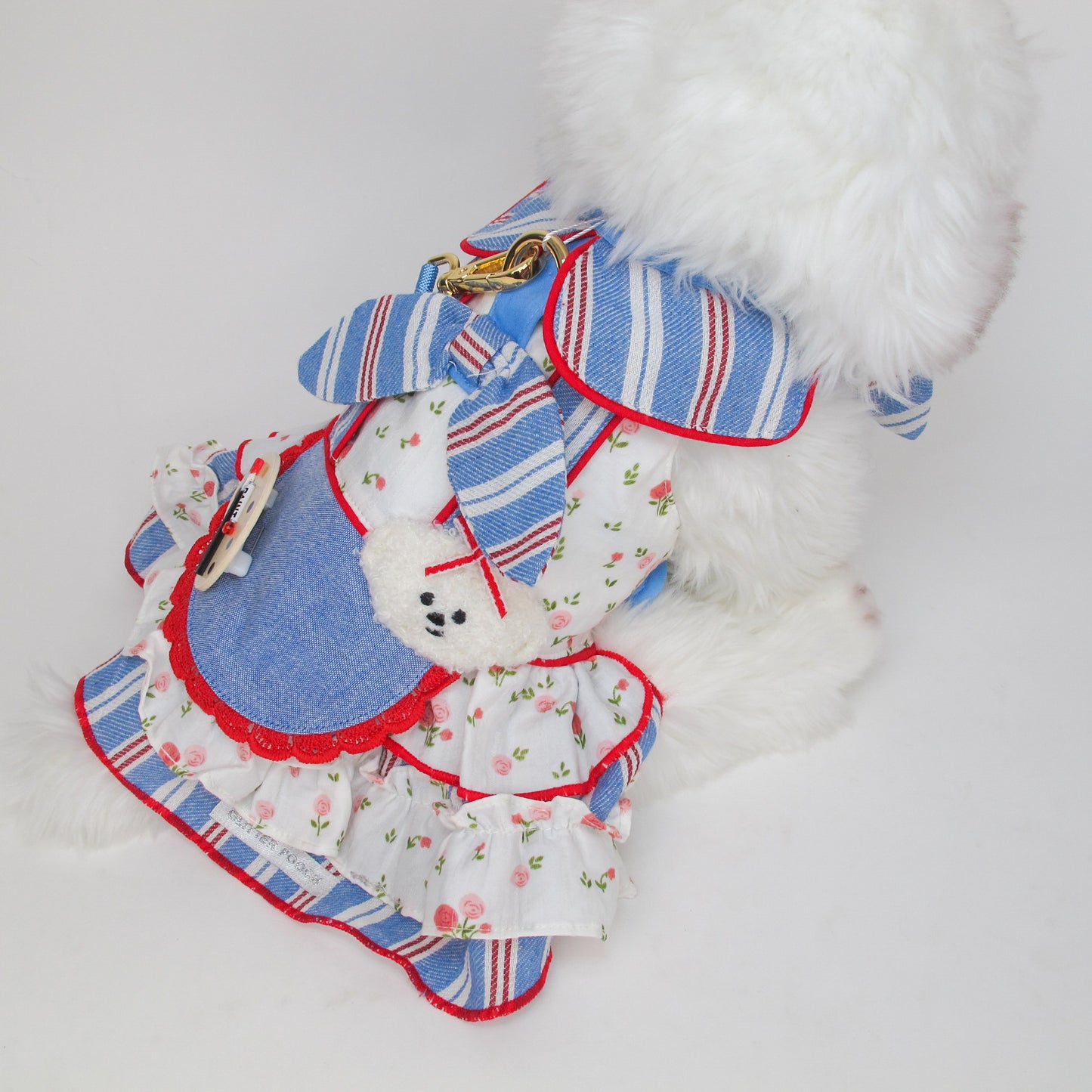 Glitter Pooch Harness ชุดรัดอก สายจูง เสื้อผ้า สุนัข, หมา, แมว, สัตว์เลี้ยง พร้อม สายจูง รุ่น The Countryside Atelier-Girl