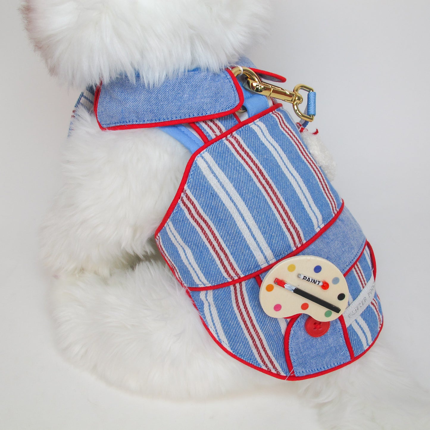 Glitter Pooch Harness ชุดรัดอก สายจูง เสื้อผ้า สุนัข, หมา, แมว, สัตว์เลี้ยง พร้อม สายจูง รุ่น The Countryside Atelier-Boy