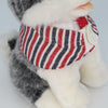 Cotton Tail ปลอกคอและผ้าคลุมไหล่ สัตว์เลี้ยง, หมา, แมว, สุนัข รุ่น Gentlepaw Stripe Tie - Red