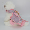 Glitter Pooch Harness ชุดรัดอก สายจูง เสื้อผ้า สุนัข, หมา, แมว, สัตว์เลี้ยง พร้อม สายจูง รุ่น New Chiquita Bubble in Sherbet