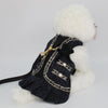 Glitter Pooch Harness ชุดรัดอก สายจูง เสื้อผ้า สุนัข, หมา, แมว, สัตว์เลี้ยง พร้อม สายจูง รุ่น Lady Noir