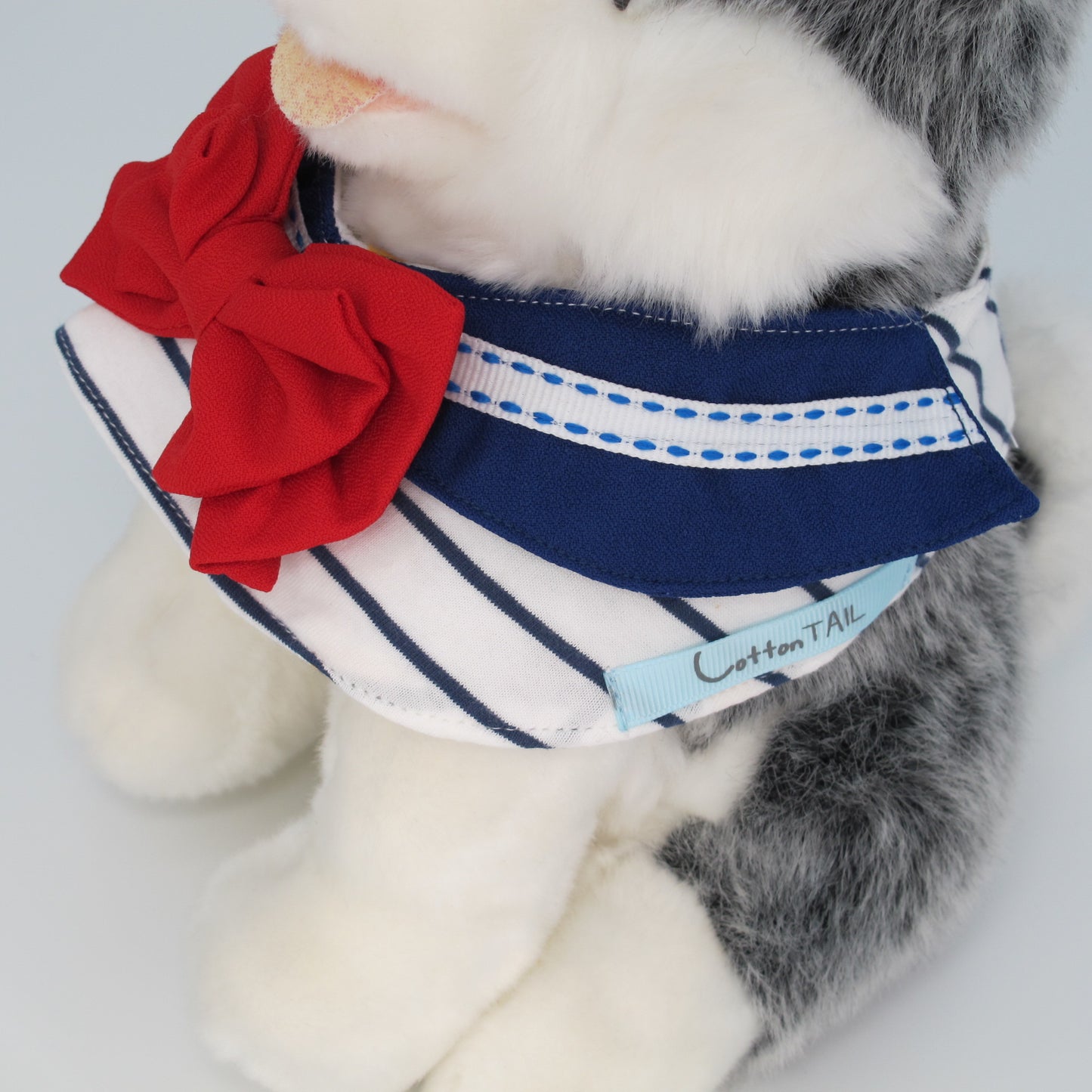 Cotton Tail ปลอกคอและผ้าคลุมไหล่ สัตว์เลี้ยง, หมา, แมว, สุนัข รุ่น Sailor Mabel