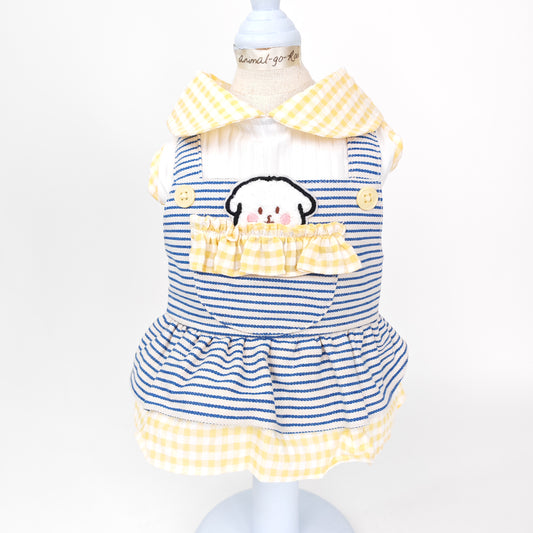 Animal-Go-Round เสื้อผ้าเครื่องแต่งกาย สัตว์เลี้ยง, หมา, แมว, สุนัข รุ่น Lemonade Picnic Girl