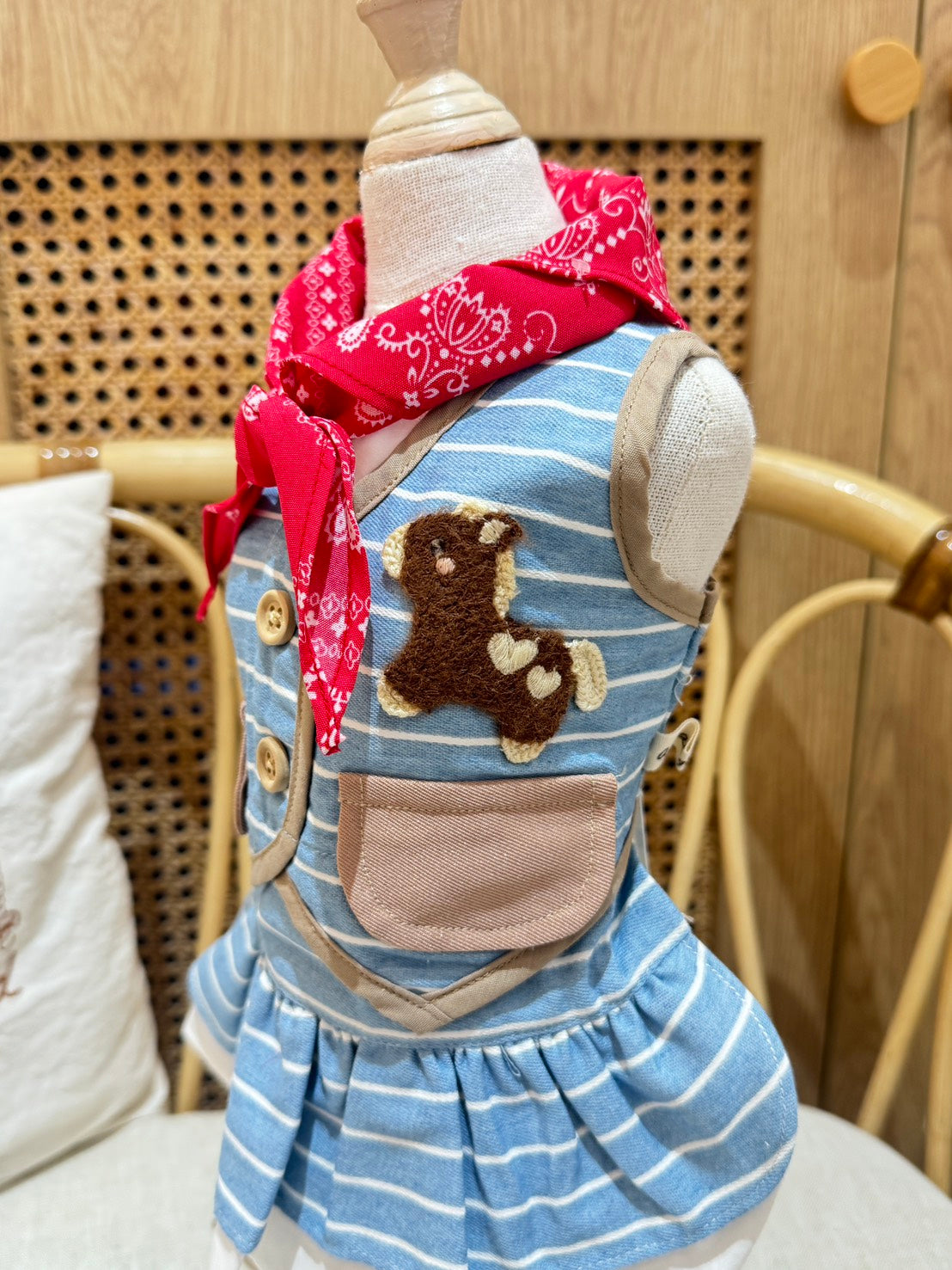 Animal-Go-Round เสื้อผ้าเครื่องแต่งกาย สัตว์เลี้ยง, หมา, แมว, สุนัข รุ่น Pony Picnic - Girl