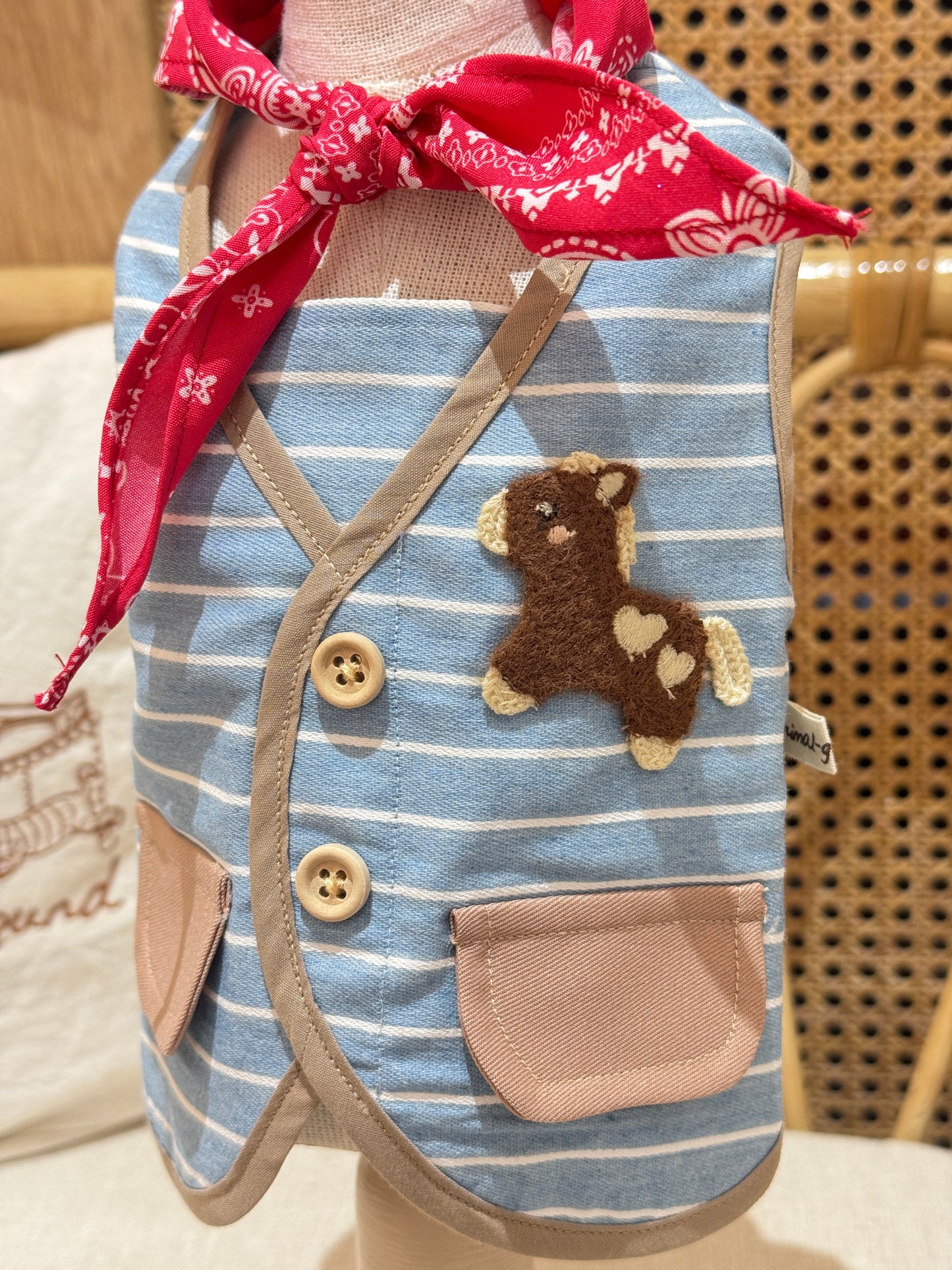 Animal-Go-Round เสื้อผ้าเครื่องแต่งกาย สัตว์เลี้ยง, หมา, แมว, สุนัข รุ่น Pony Picnic - Boy