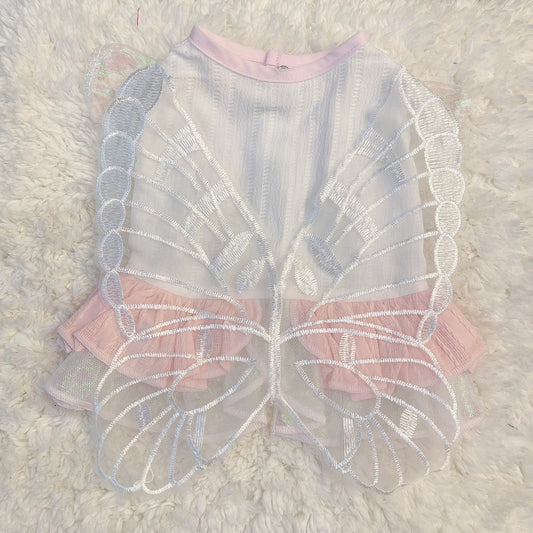 Animal-Go-Round เสื้อผ้าเครื่องแต่งกาย สัตว์เลี้ยง, หมา, แมว, สุนัข รุ่น Rose' Butterfly Lace