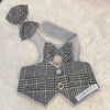 Glitter Pooch Harness ชุดรัดอก สายจูง เสื้อผ้า สุนัข, หมา, แมว, สัตว์เลี้ยง พร้อม สายจูง รุ่น Mr. Gentleman Shadow