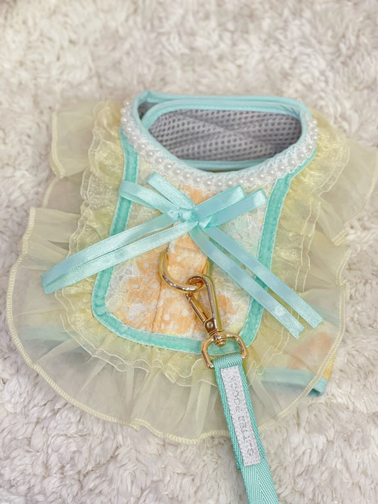 Glitter Pooch Harness ชุดรัดอก สายจูง เสื้อผ้า สุนัข, หมา, แมว, สัตว์เลี้ยง พร้อม สายจูง รุ่น Bambina Bliss