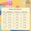 Waggles Voyage Noah เสื้อผ้า ชุดรัดอก สายจูง สุนัข, หมา, แมว, สัตว์เลี้ยง ขนาดเล็ก - ขนาดกลาง พร้อม สายจูง