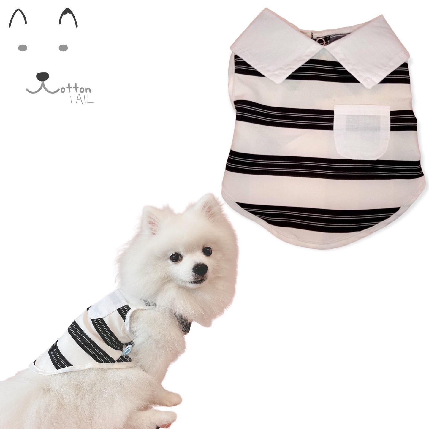 Cotton Tail เสื้อผ้าสัตว์เลี้ยง, หมา, แมว, สุนัข รุ่น Sporty Shirt