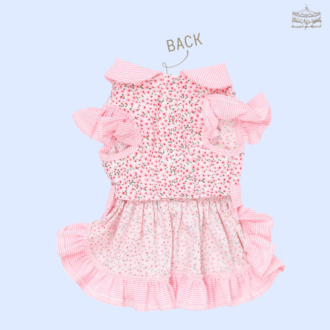 Animal-Go-Round เสื้อผ้าเครื่องแต่งกาย สัตว์เลี้ยง, หมา, แมว, สุนัข รุ่น Baby Bloom Pink