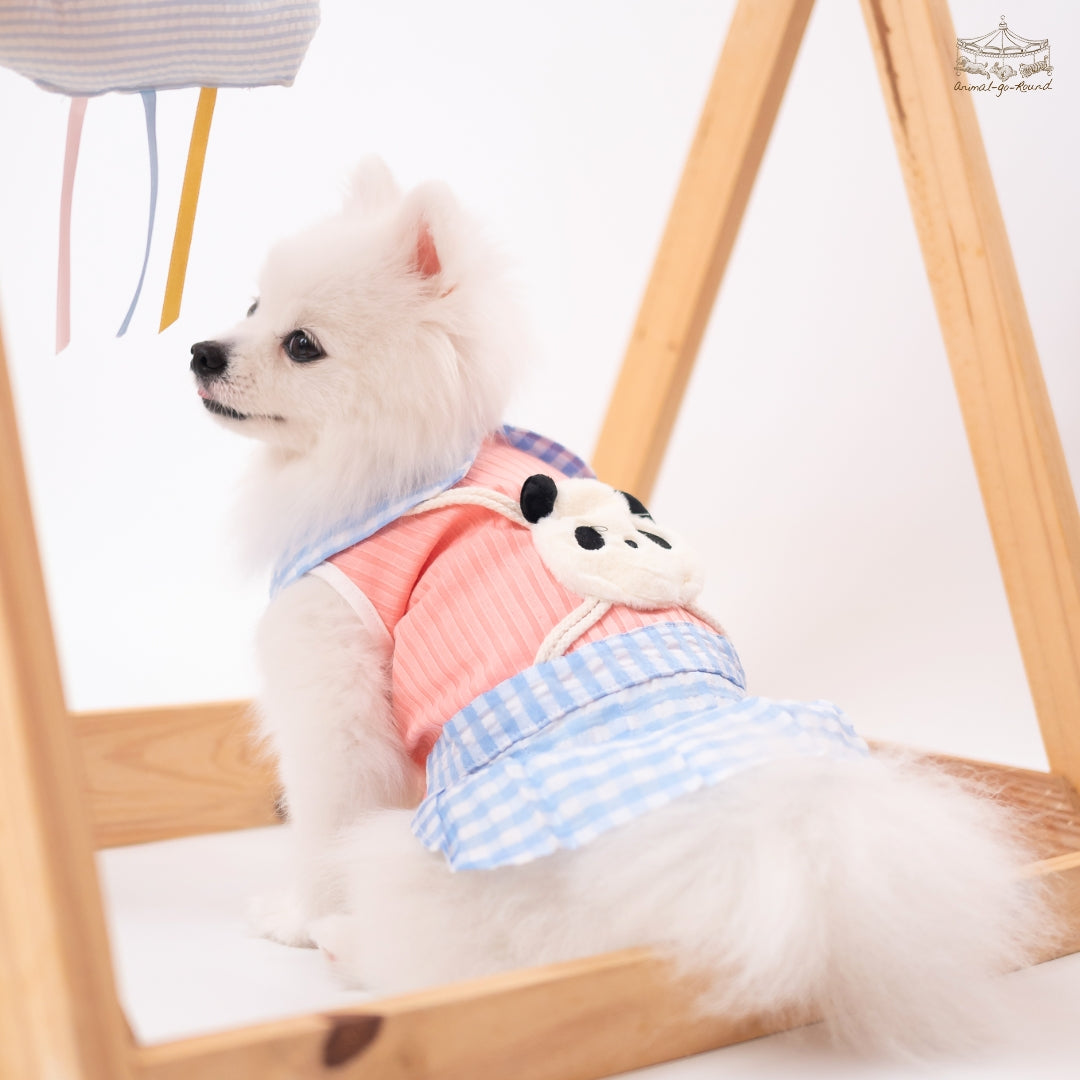 Animal-Go-Round เสื้อผ้าเครื่องแต่งกาย สัตว์เลี้ยง, หมา, แมว, สุนัข รุ่น Kiddo Panda Girl
