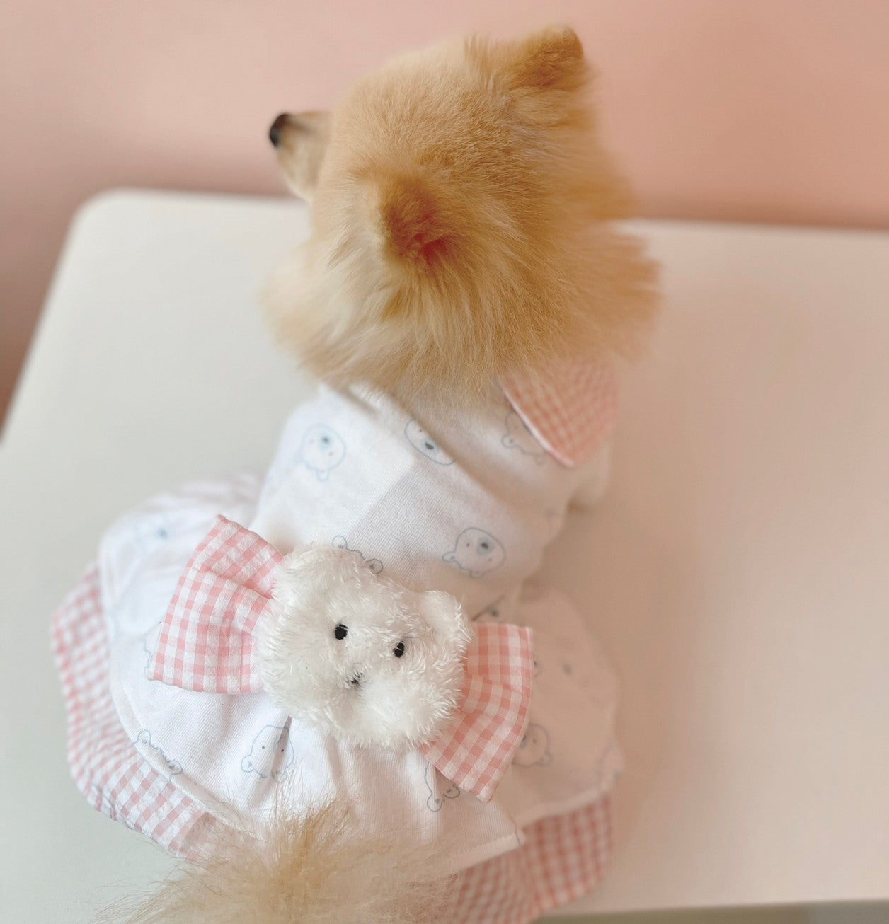 Animal-Go-Round เสื้อผ้าเครื่องแต่งกาย สัตว์เลี้ยง, หมา, แมว, สุนัข รุ่น Polar Bear Pink