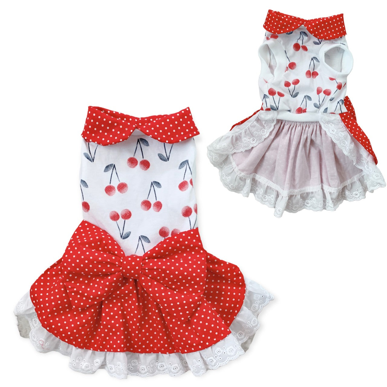 Animal-Go-Round เสื้อผ้าเครื่องแต่งกาย สัตว์เลี้ยง, หมา, แมว, สุนัข รุ่น Cherry Dot