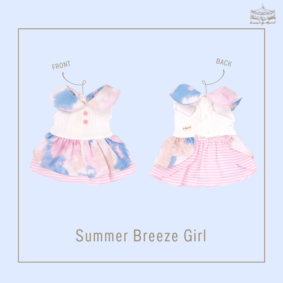 Animal-Go-Round เสื้อผ้าเครื่องแต่งกาย สัตว์เลี้ยง, หมา, แมว, สุนัข รุ่น Summer Breeze Girl