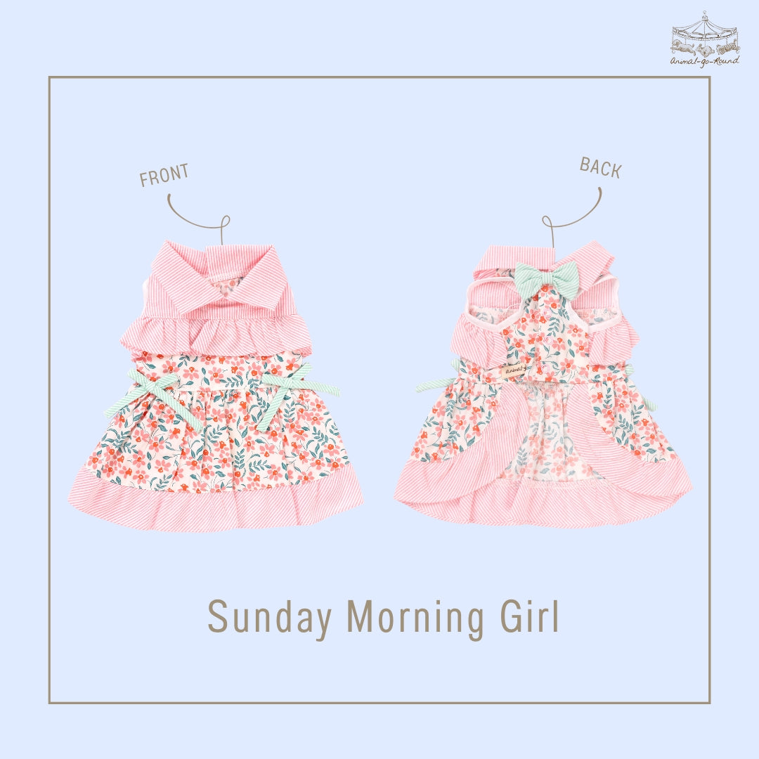 Animal-Go-Round เสื้อผ้าเครื่องแต่งกาย สัตว์เลี้ยง, หมา, แมว, สุนัข รุ่น Sunday Morning Girl